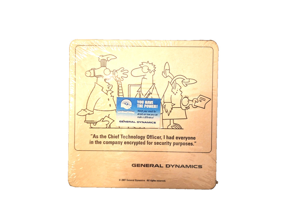 General Dynamics C4 Systems (Now Mission Systems) Drink Coasters