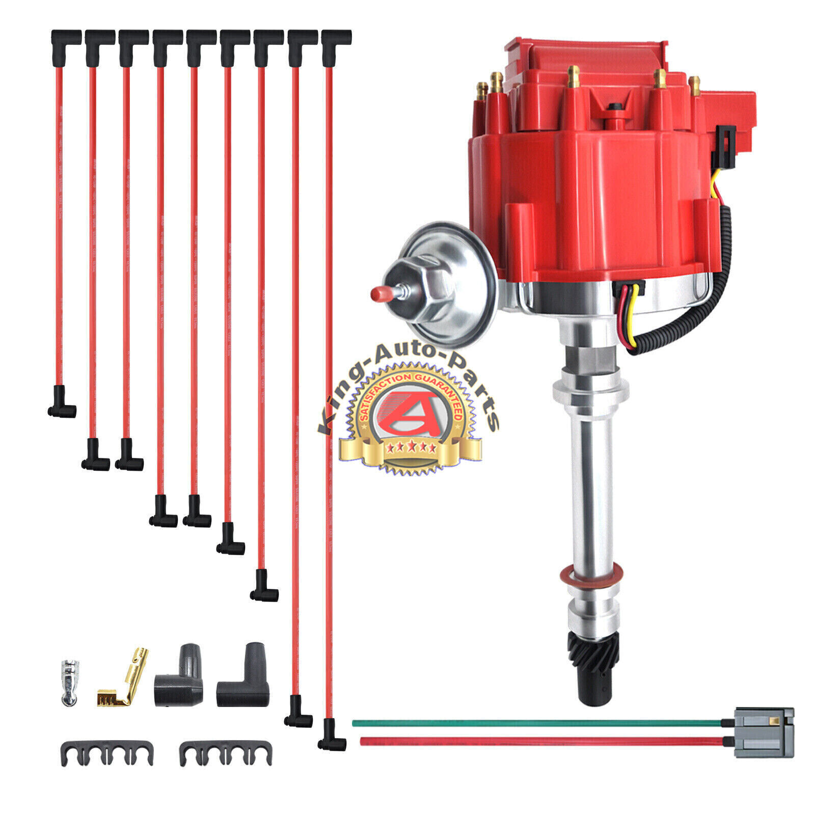 GM08Distributor &Wire &Pigtail for Chevrolet w/65K V 9000RPM350 454 SBC BBC HEI