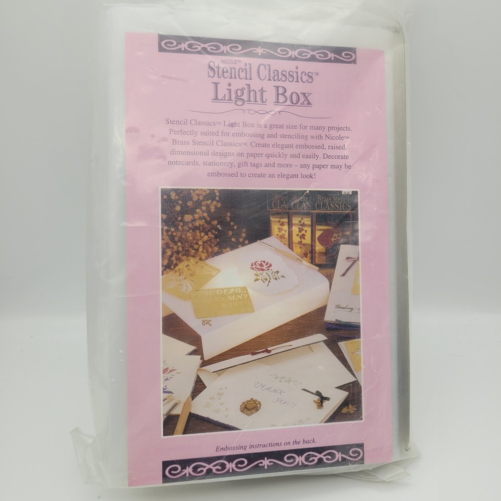 Light Box Nichole Stencil Classics  Trace Emboss Stencil