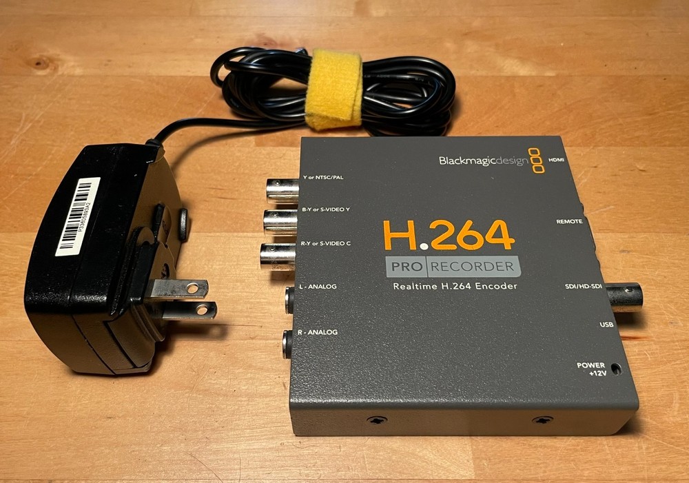 Blackmagic Design H.264 Pro Recorder Video Encoder with Power Supply