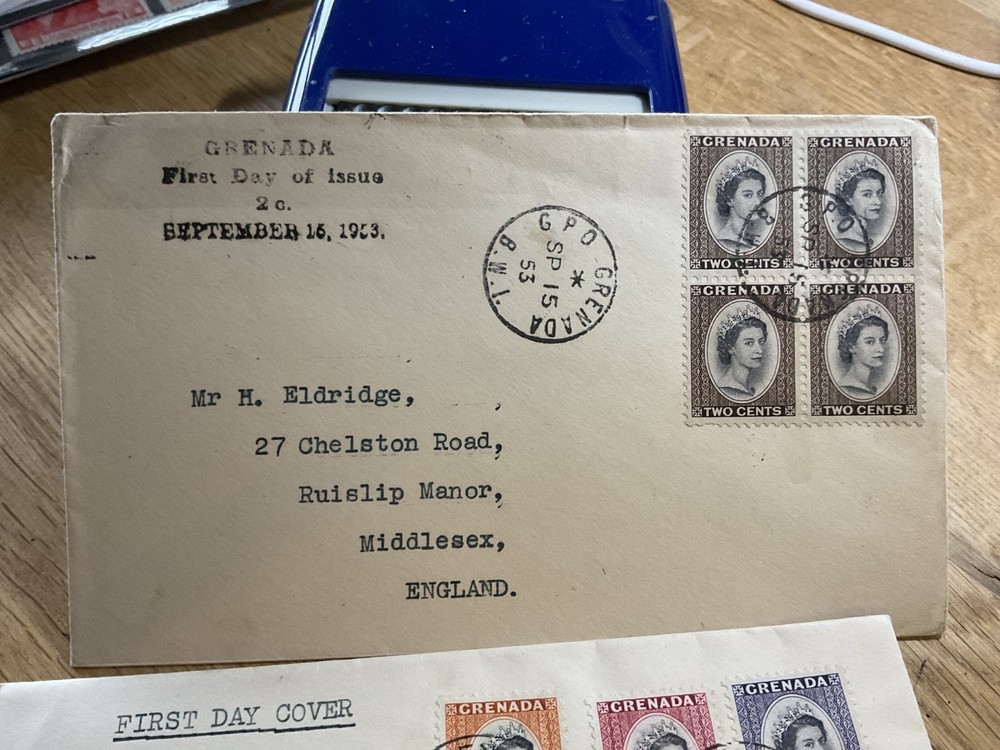Grenada five stamp covers B3178