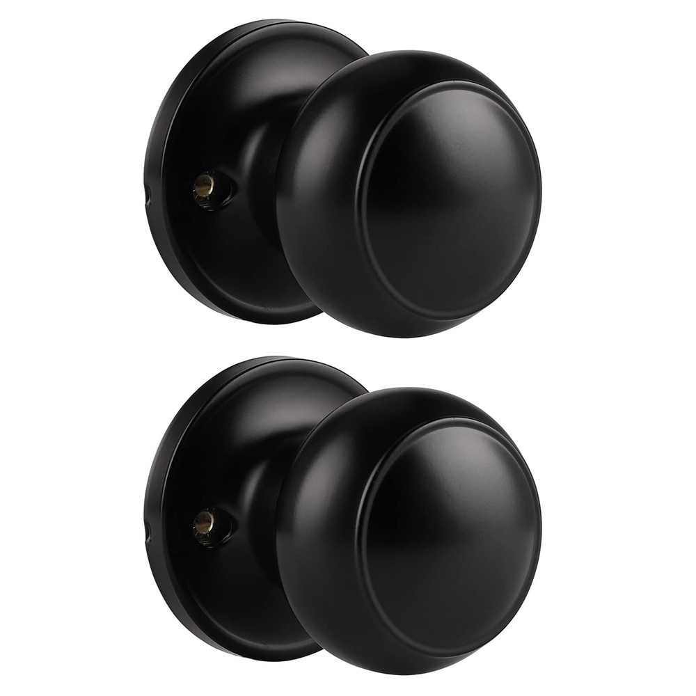 Probrico 2 Pack Single Side Dummy Knobs, Matte Black Finish, 2 Pack,
