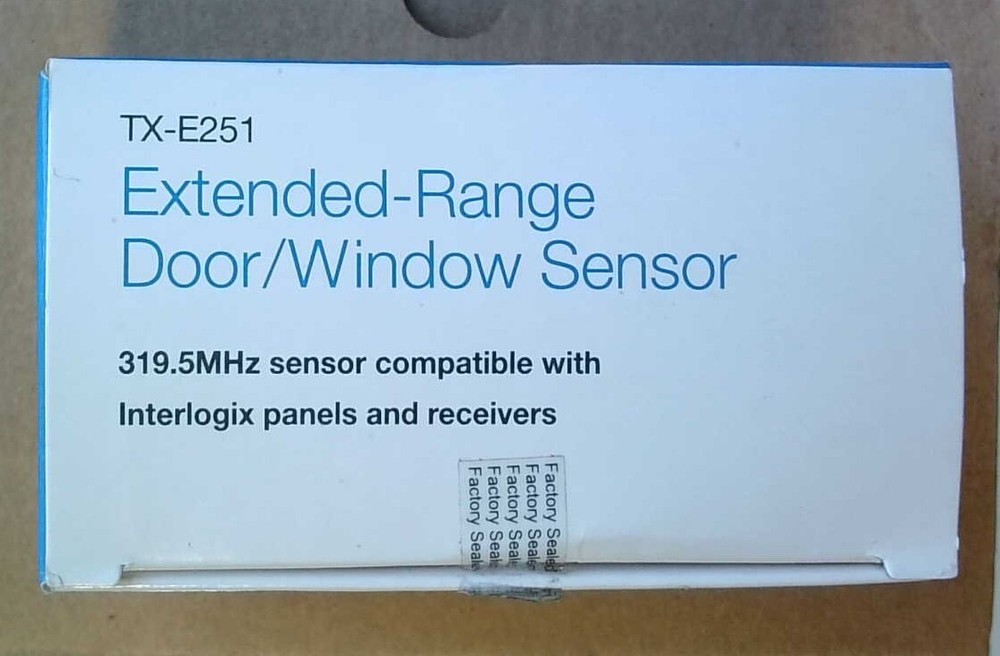 Interlogix TX-E251 319.5Mhz Extended Range Door/Window Contact w/Extnl Input