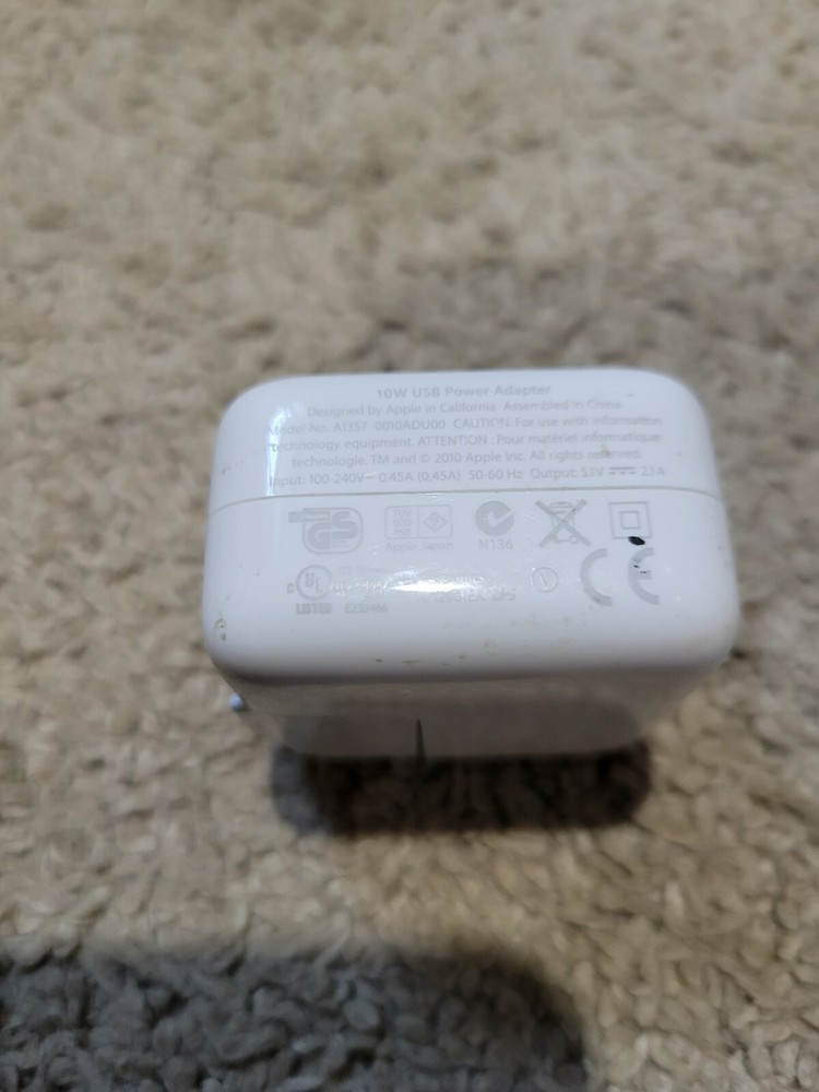 100% OEM Apple USB Power Adapter Model A1357
