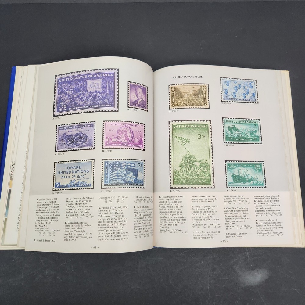 Pictorial Treasury of US Stamps Enlarged in Color The Story behind Stamps 1974