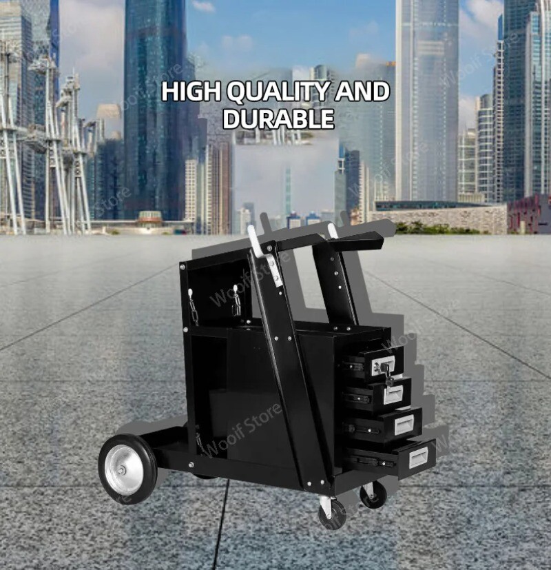 Welding Machine Trolley Welding Driver Pull Mobile Trolley for Car Repair