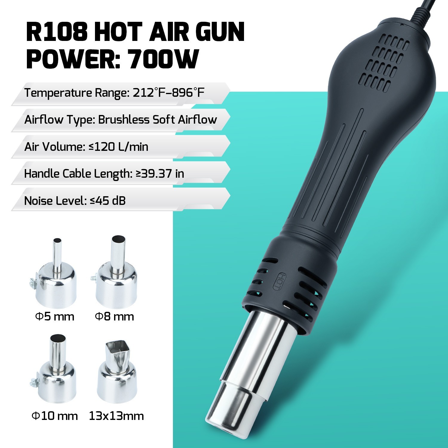 YIHUA 8786D-I Dual LED Digital Soldering Station with Hot Air Desoldering Rework