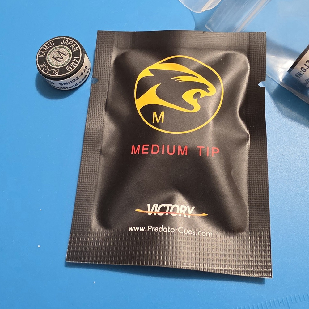 Predator Victory Medium Billiard Cue Tip for Pool Cues
