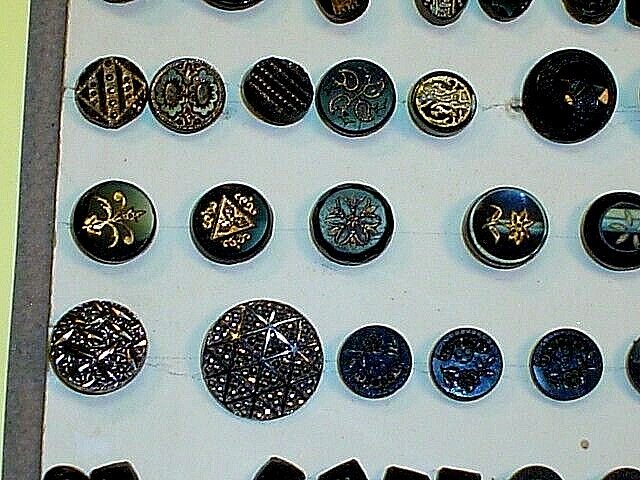 TWO SHEETS ANTIQUE BUTTONS