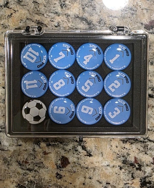 ScoPro Travel Soccer Coaching Mini Magnet Sets Light Blue Color