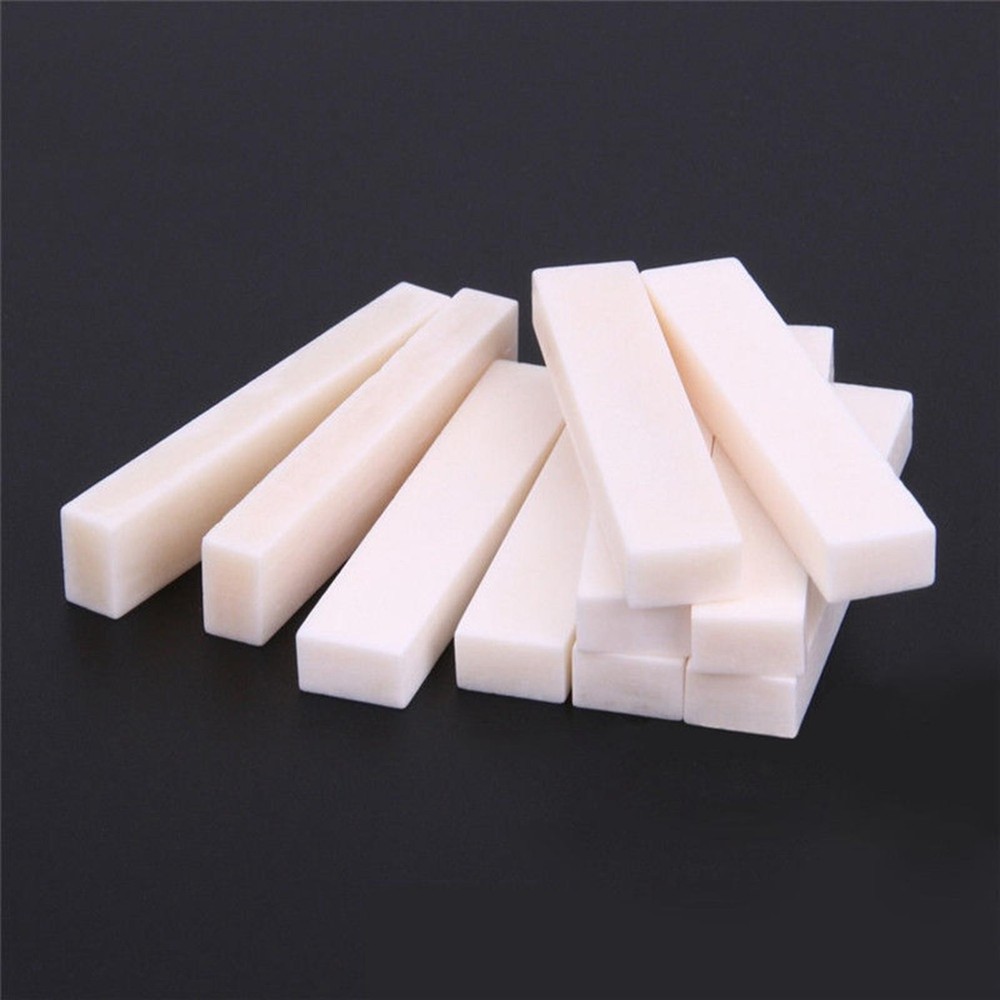5PCS Buffalo Bone Blank String Bridge Saddle Nut for Accoustic Classical Guitar