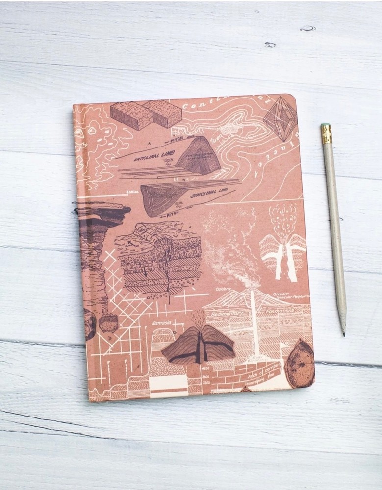 Cognitive Surplus Brand- Geology Hardcover Notebook - Dot Grid