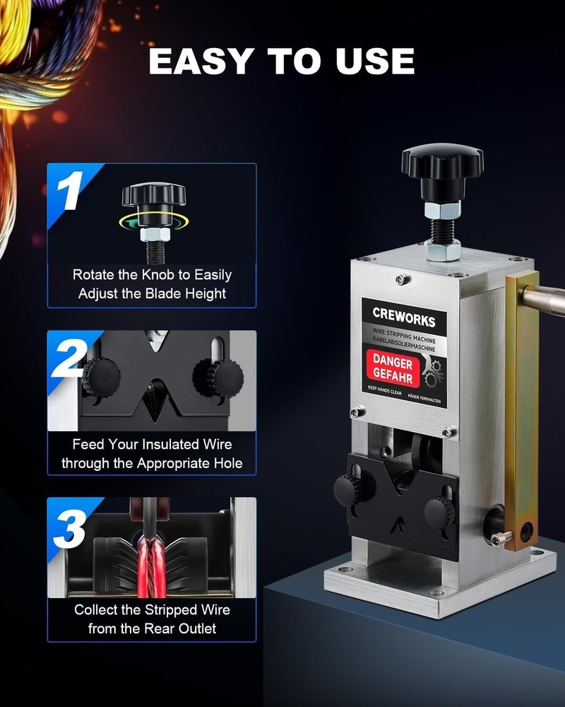 Precision Manual Wire Stripper – Portable Tool for Quick Insulation Removal