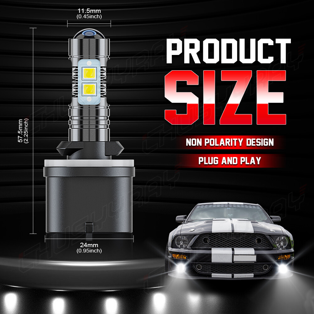 880 LED Headlight Bulbs High Low Beam 6000K For ARCTIC CAT 250 300 400 500 650