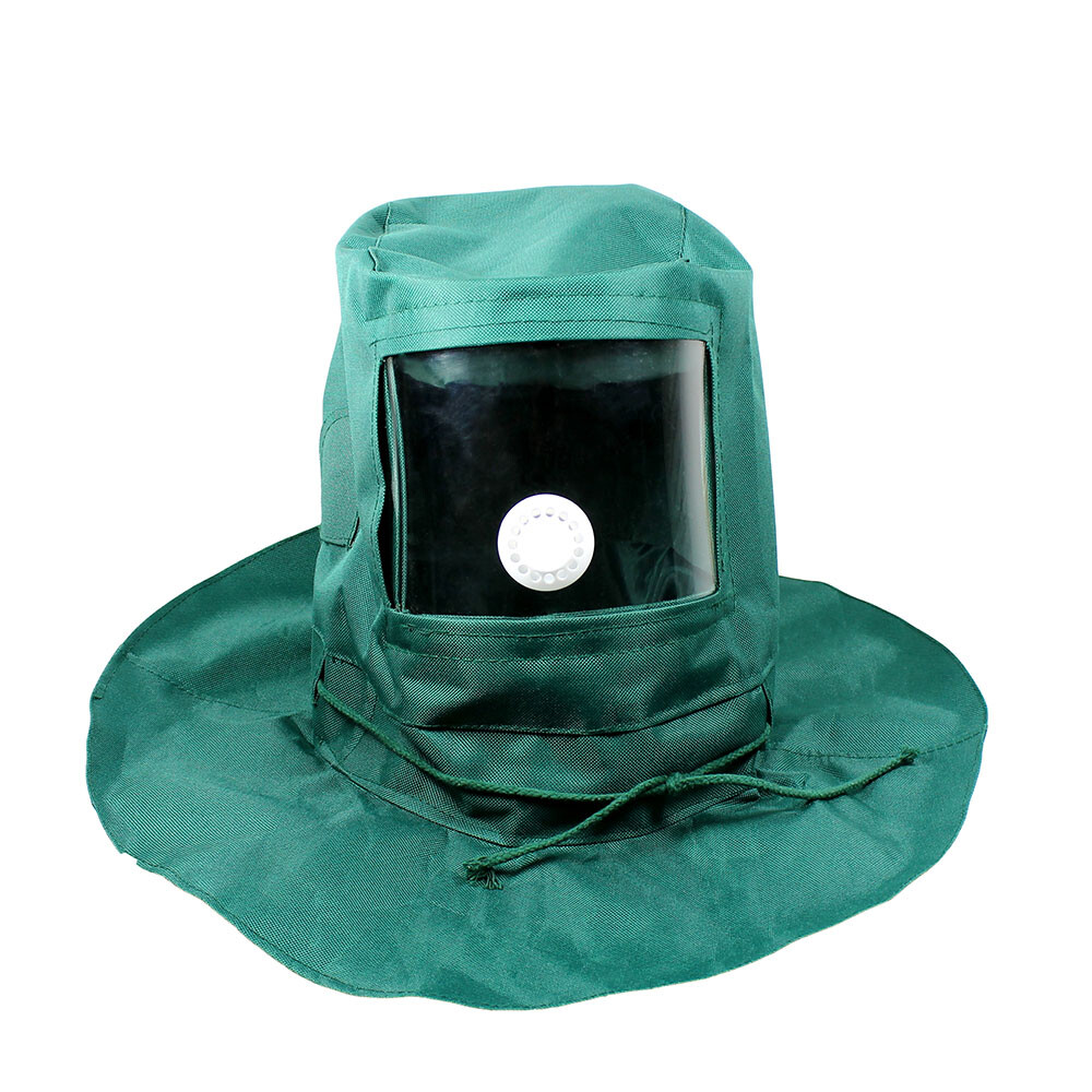Sand Blasting Hood Cap Anti Wind / Sandblaster Tools Dust Protective Face Shield