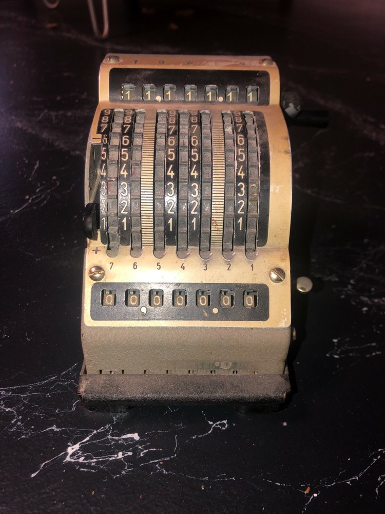 Vintage Tower Adding And Subtracting Machine West Germany