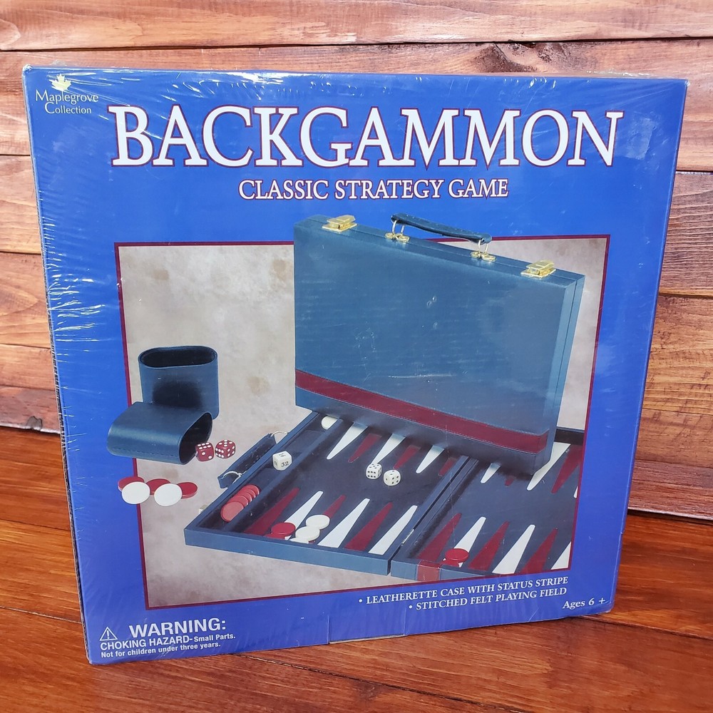Backgammon Set Maplegrove Collection Strategy Game Cardinal Classic case New