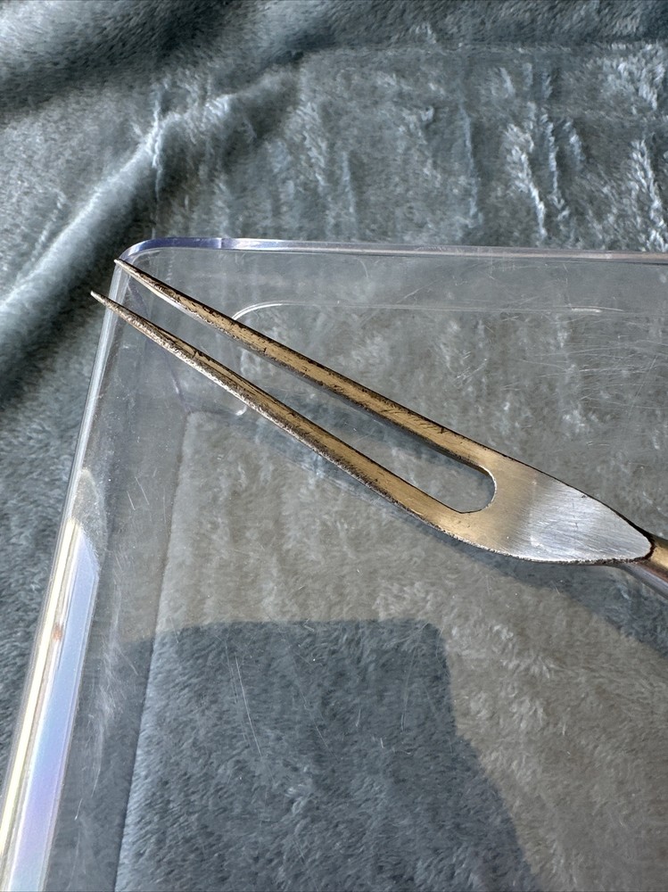 Butterscotch Bakelite Stainless Serving/Carving Fork Vintage