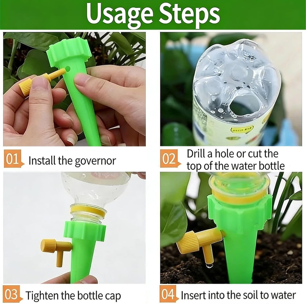 22pcs Plant Self Watering Insert Spikes Device Indoor,Automatic Water Control Sy
