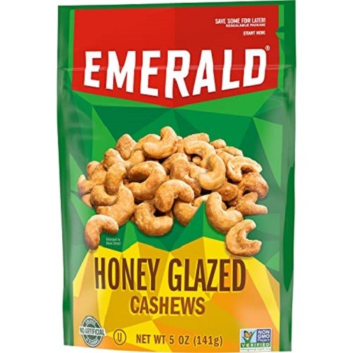 Emerald Nuts Honey Glazed Cashews 2 Pack