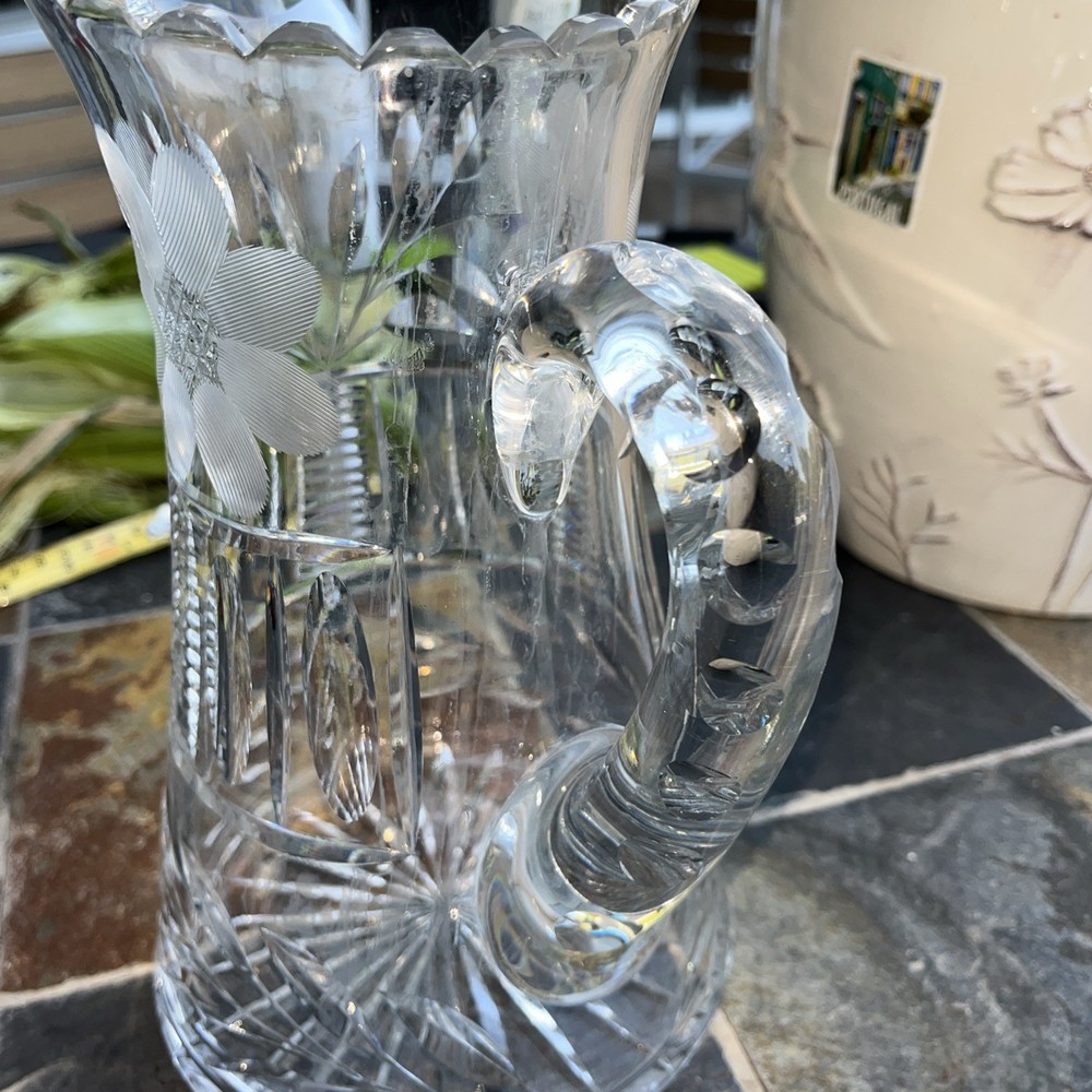American Cut Chrystal Pitcher