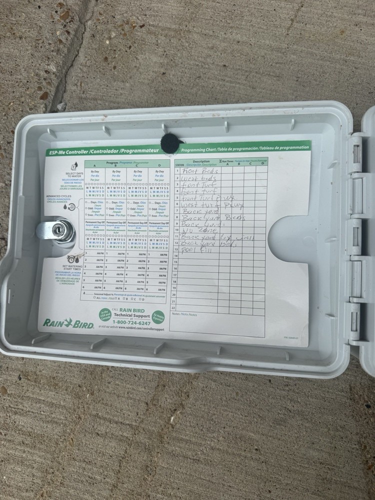 Rain Bird ESP-Me Digital Sprinkler Controller Rain Sensor Auto Run Outdoor