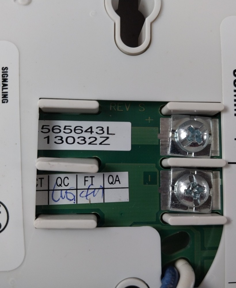 Simplex 4098-9789 smoke/heat sensor base rev. d