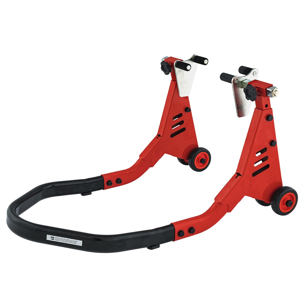 4 Wheel Adjustable Front Fork Motorcycle Lift Stand Red