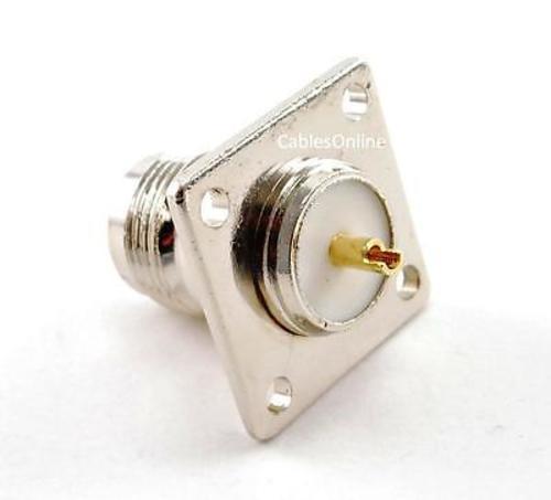 5-PACK Commerical Grade N-Type Jack Bulkhead Panel Mount Connector - RF-N901-5