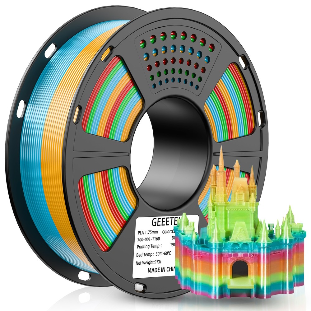 GEEETECH 3D Printer Filament High Quality PLA Gradient 1.75mm 1KG/Roll FDM