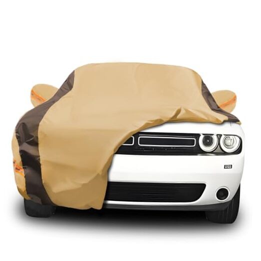 Car Cover Waterproof All Weather Compatible Compatible with Dodge challenger