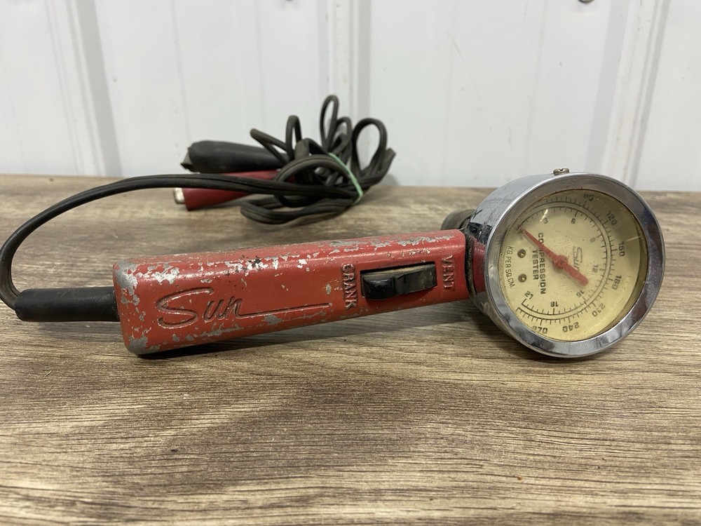 Rare vintage sun Universal Motor compression tester model 48 - Untested