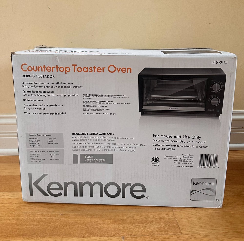 Kenmore Countertop Toaster Oven