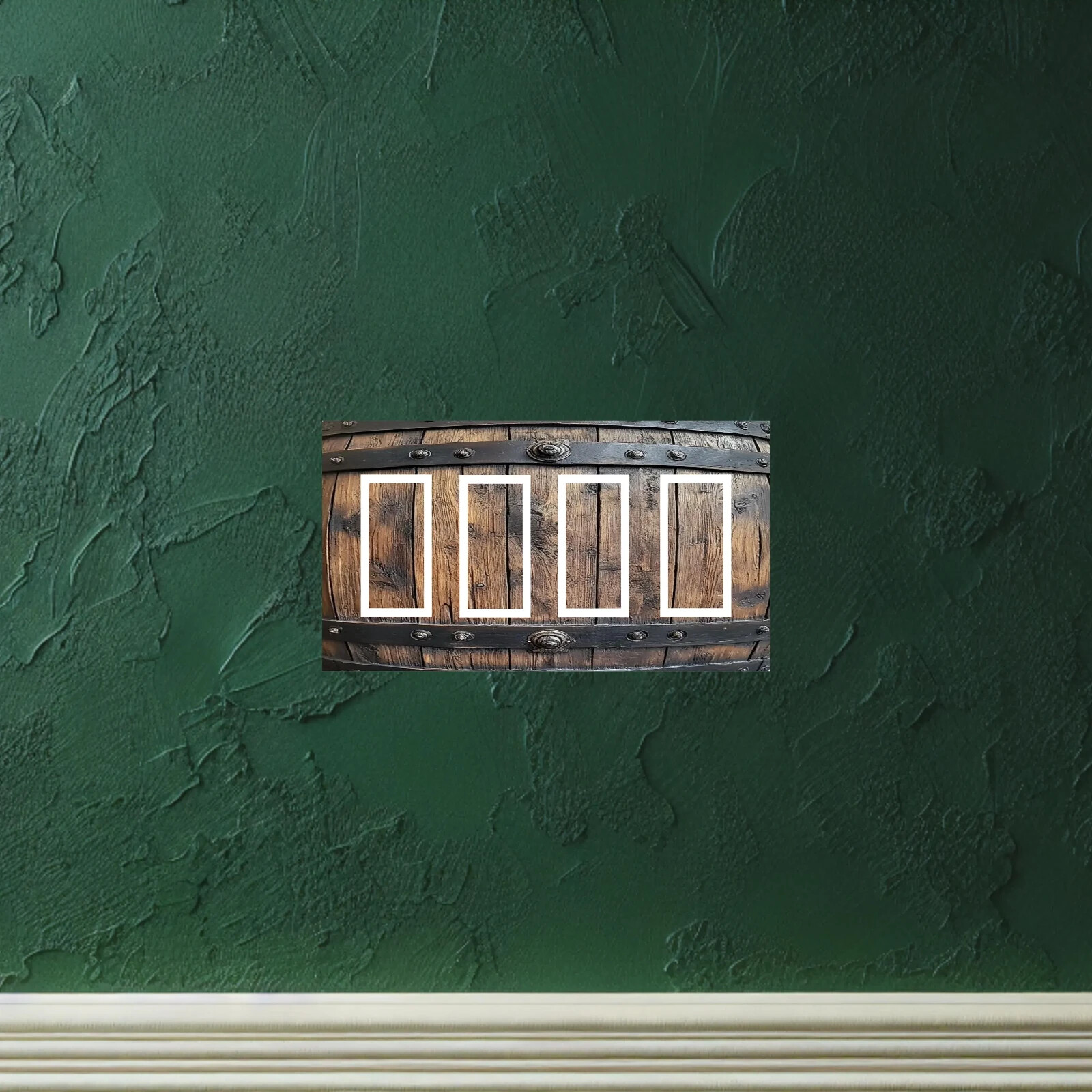 Whiskey Barrel outlet cover switch cover home decor light switch plate rocker