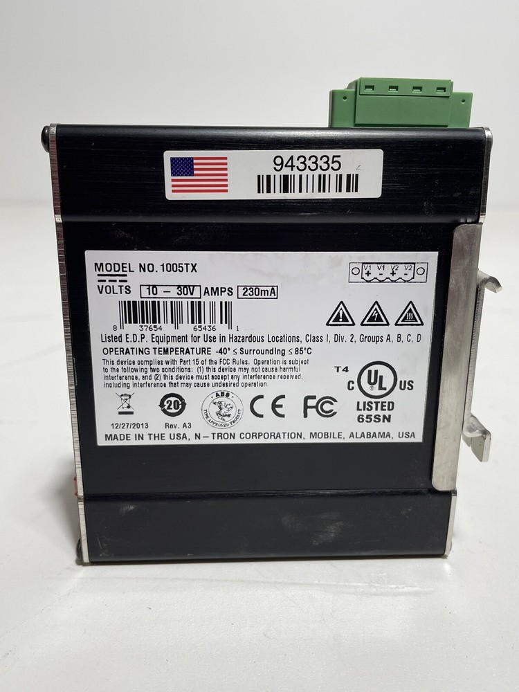 Red Lion N-TRON 1005TX Ethernet Switch