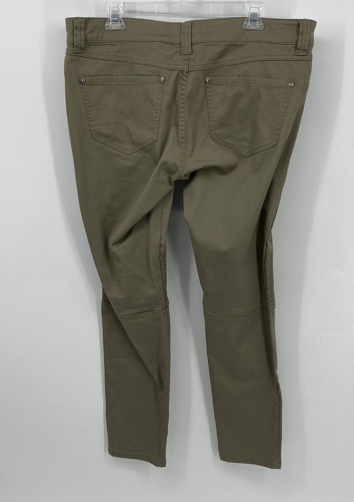 Harley Davidson Preowned Women's Pants Tan Size 14 EUC Ruched Front