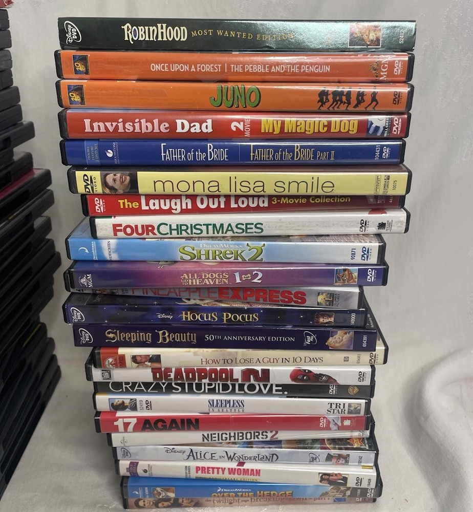 100+ Empty DVD Cases w/ Artwork NO DISCS Replacements Lot