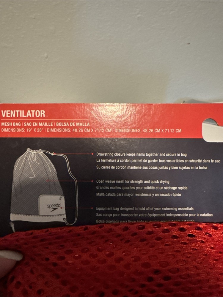 Red Speedo Ventilator Bag