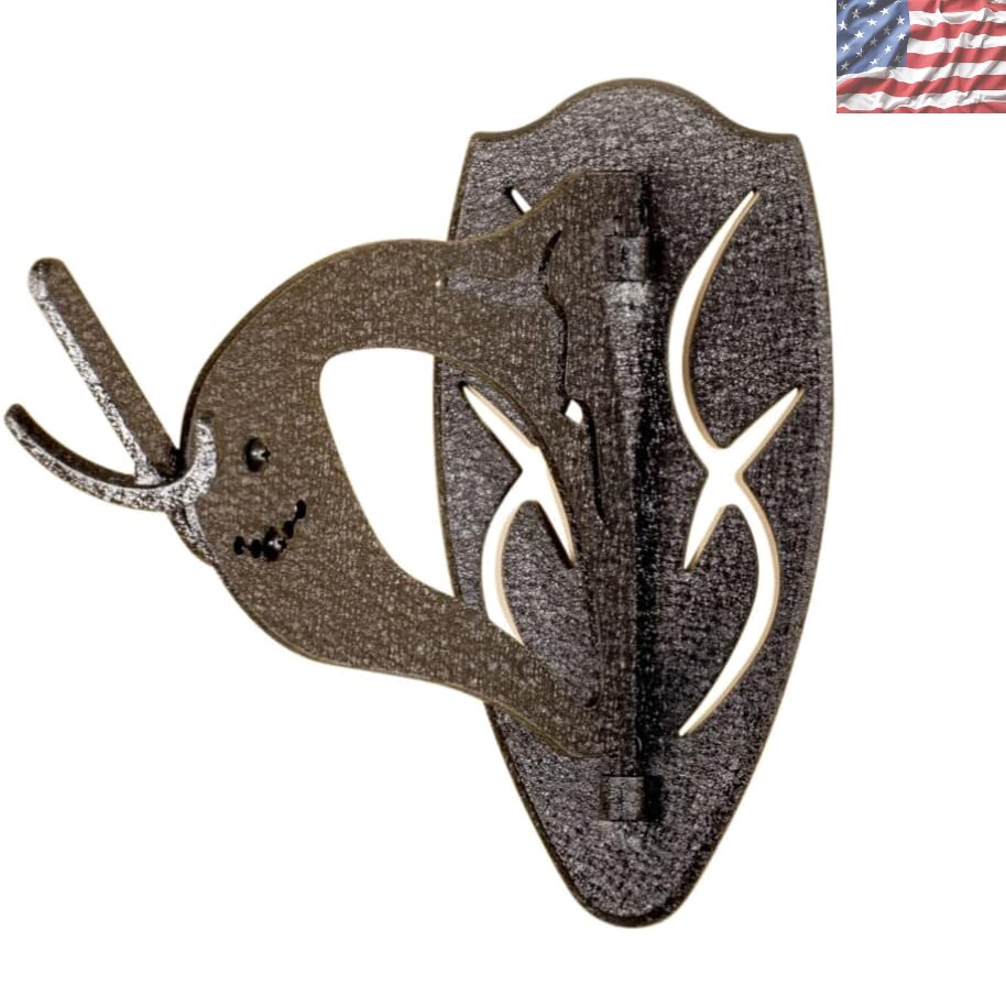 Robust Powder-Coated Steel Trophy Mount for Big Game - Elegant Display Solution