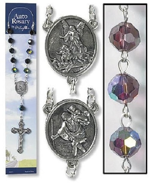 Auto Rosary Beads - Amethyst