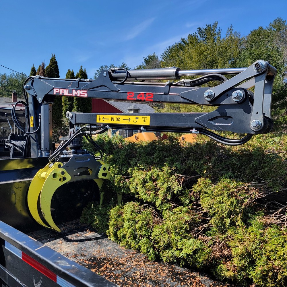 Palms Grapple Loader 2.42-Forestry Trailer Grapple crane