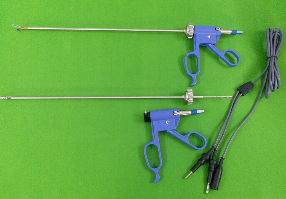 2 PC Bissinger Bipolar Forceps 5mmx330mm With Cable Laparoscopic instruments