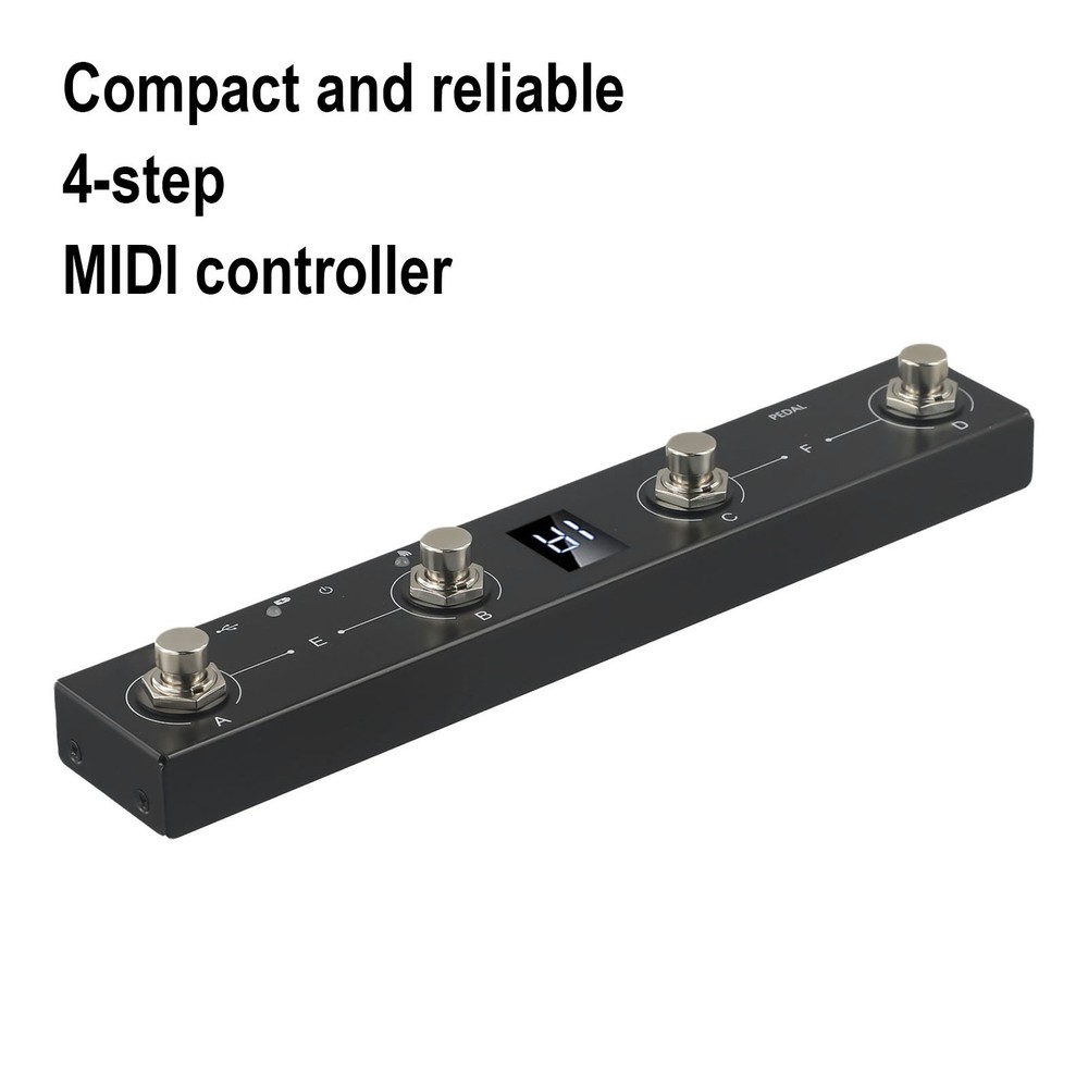 MVAVE Chocolate-MIDI-Footswitch Controller Extended Battery Life Easy //New