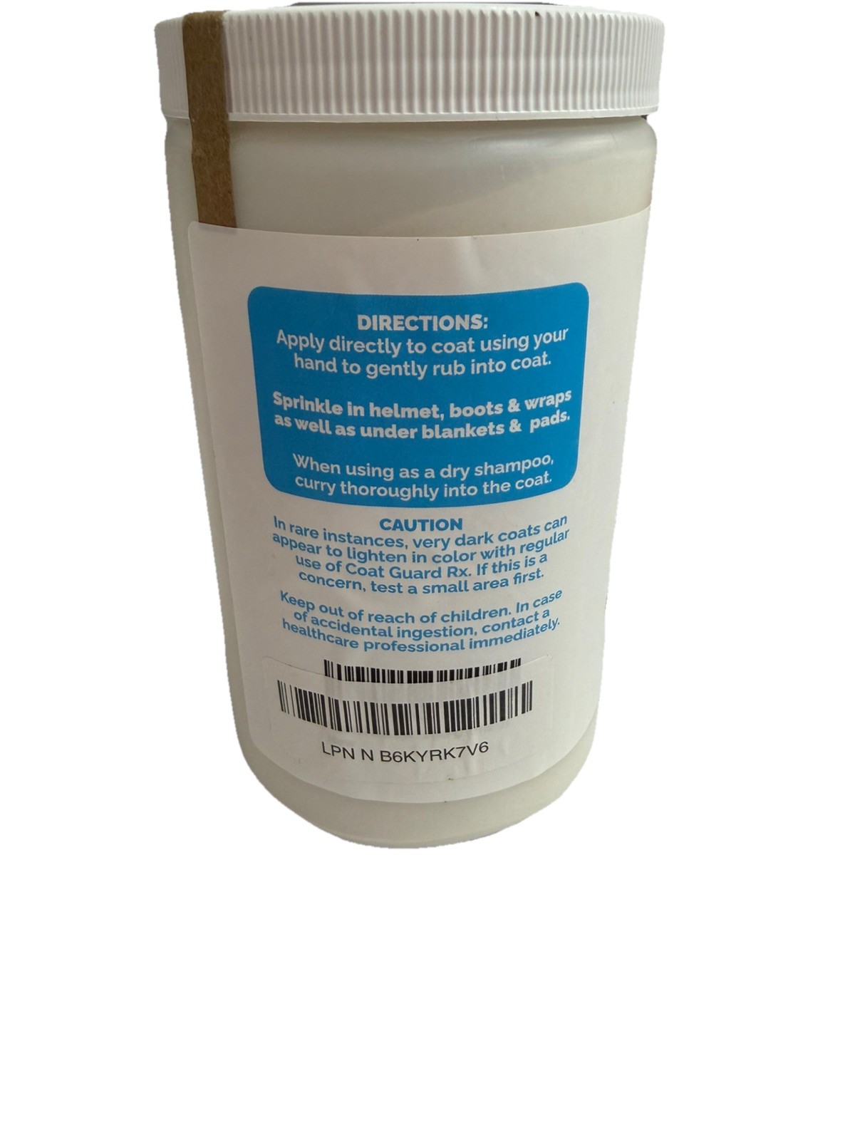 Nature's Pure Edge Coat Guard Rx Preventative Powder Horses 16oz Talc Free USA