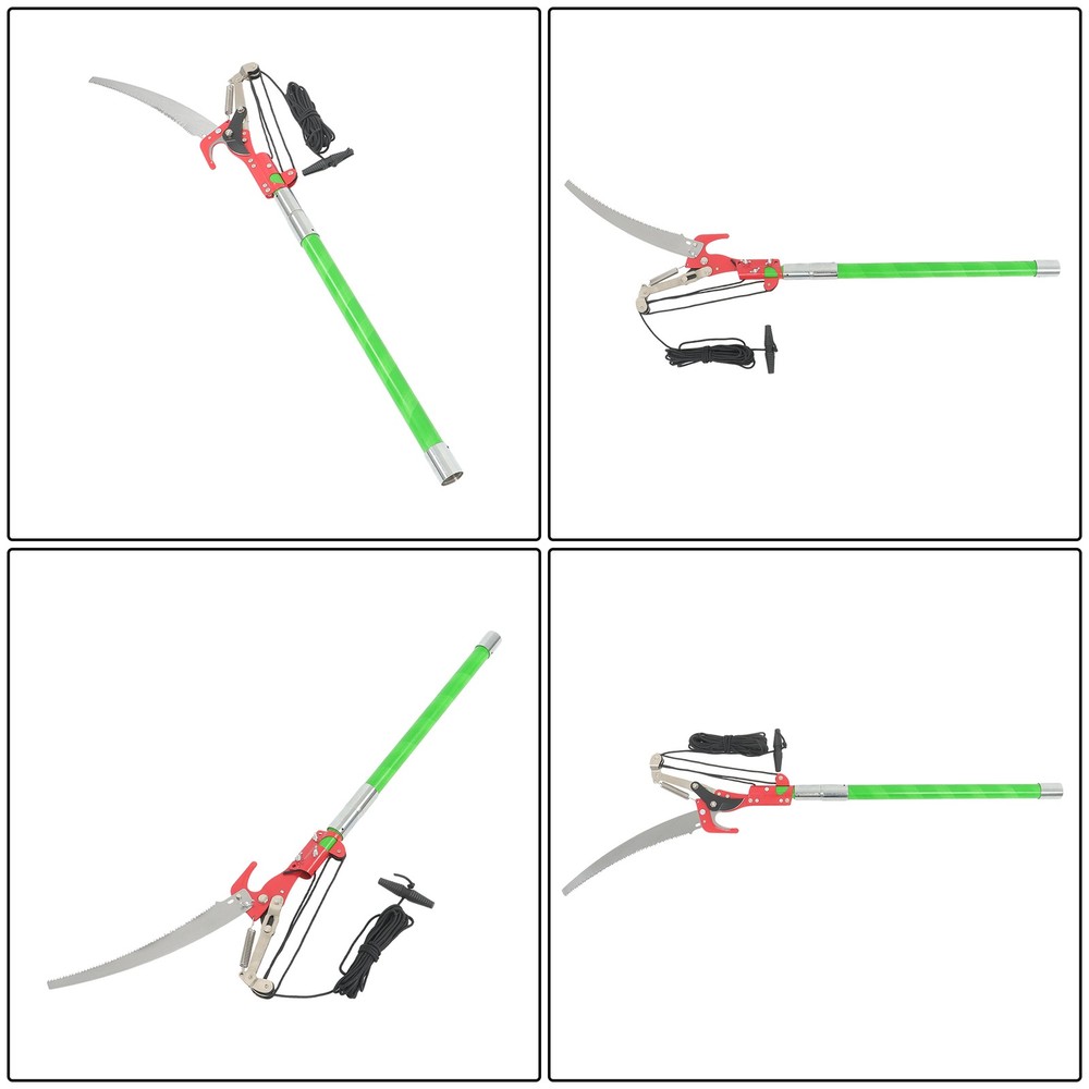1 × 30ft Pruner Saw Combination Extendable Tree Trimmers Section 9 Green New
