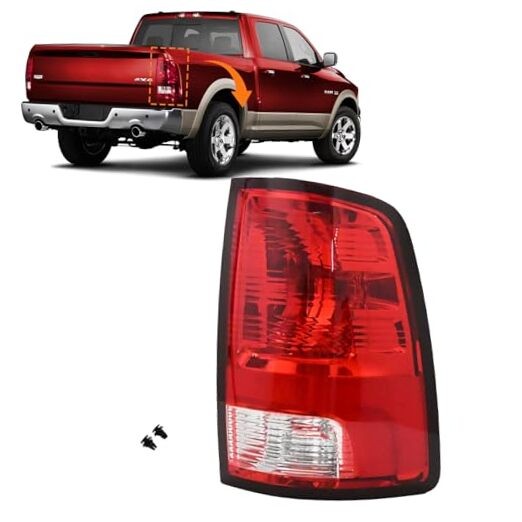 Tail Light Assembly Compatible With 2009-2018 Dodge Ram Right Passenger Side