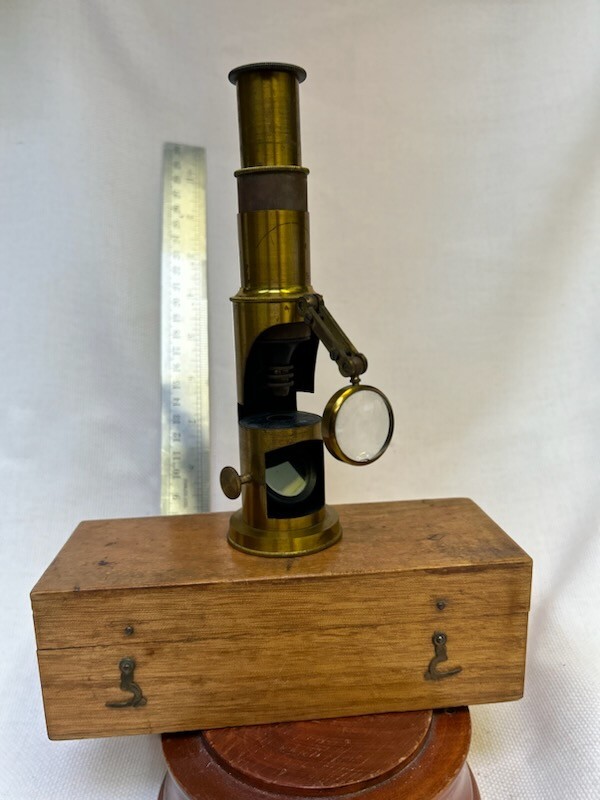 Antique Brass field microscope