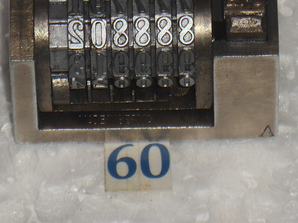 SUNUM | letterpress numbering machine | 60