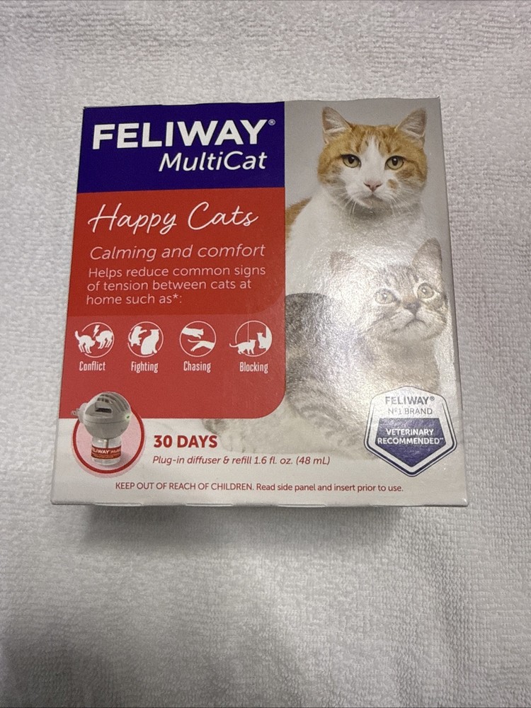 Feliway D89410M 30 Day Multicat Diffuser Kit - 48ml
