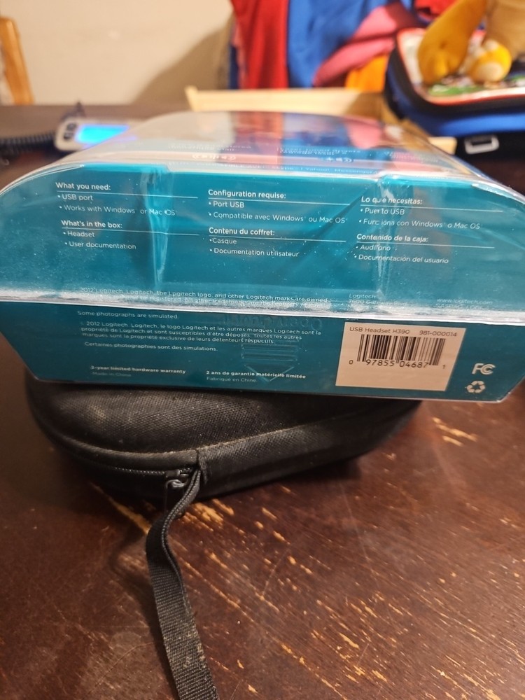 Logitech H390 Black Over the Ear USB Headset New
